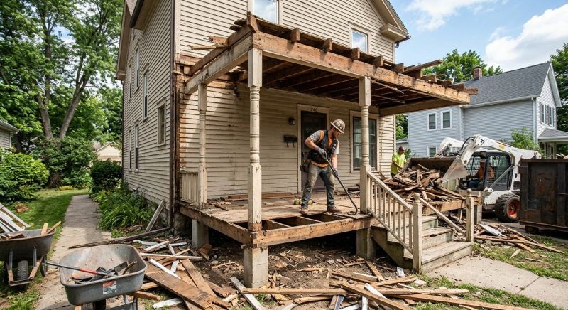 Porch Demolition in Sacramento, CA