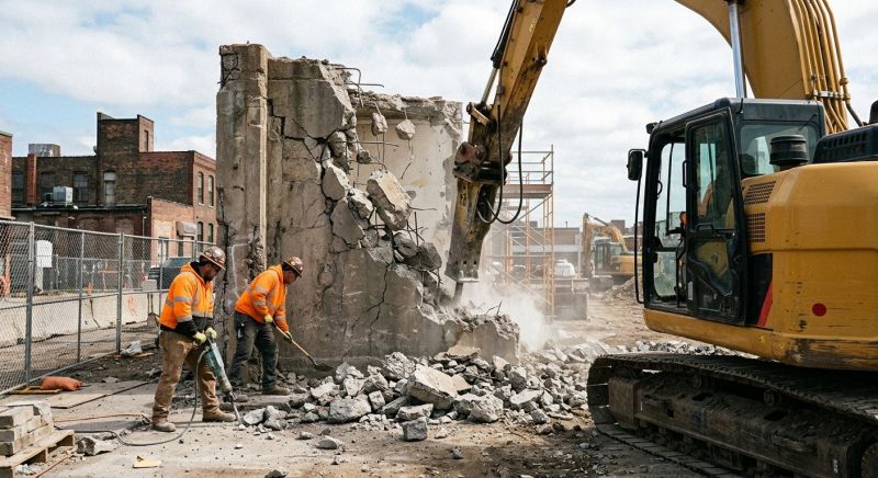 Retaining Wall Demolition in Bergen County, NJ